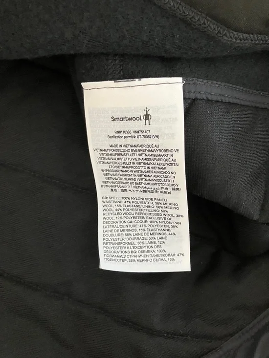 Smartwool Women's SZ L Smartloft Skirt Insulated Pull-On Black Wool Blend NEW - Picture 4 of 14